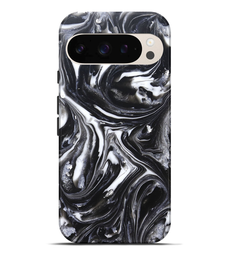 Pixel 10 Pro XL ResinArt Live Edge Phone Case - Doyle (Black & White, 820727)