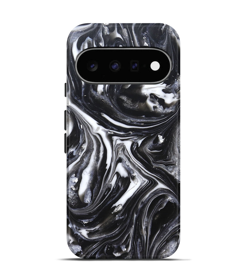 Pixel 11 ResinArt Live Edge Phone Case - Doyle (Black & White, 820727)