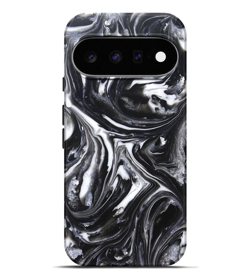Pixel 11 Pro XL ResinArt Live Edge Phone Case - Doyle (Black & White, 820727)