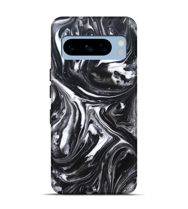 Pixel 8 Pro ResinArt Live Edge Phone Case - Doyle (Black & White, 820727)
