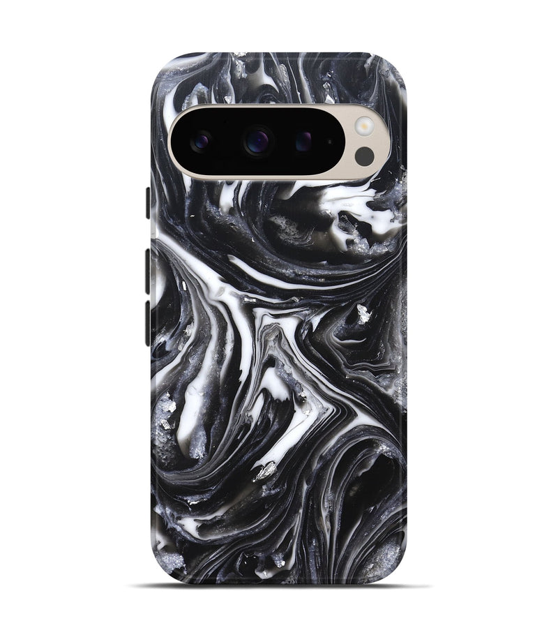 Pixel 9 Pro ResinArt Live Edge Phone Case - Doyle (Black & White, 820727)