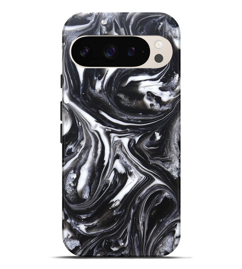 Pixel 9 Pro XL ResinArt Live Edge Phone Case - Doyle (Black & White, 820727)