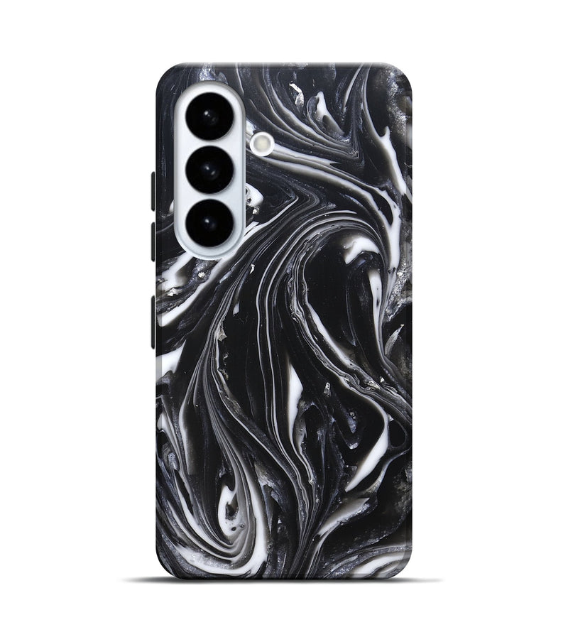 Galaxy S26 ResinArt Live Edge Phone Case - Meghann (Black & White, 820728)