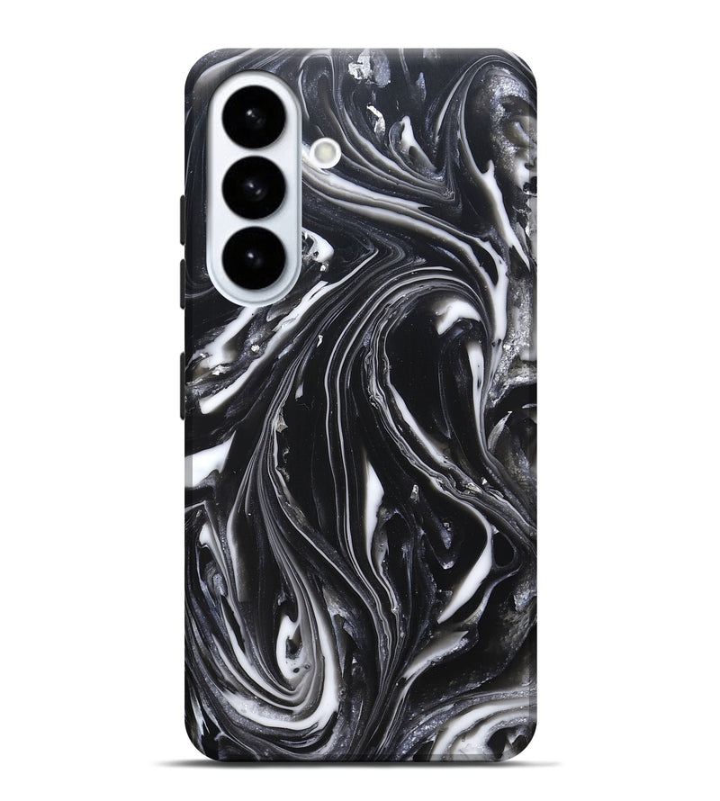 Galaxy S26 Plus ResinArt Live Edge Phone Case - Meghann (Black & White, 820728)