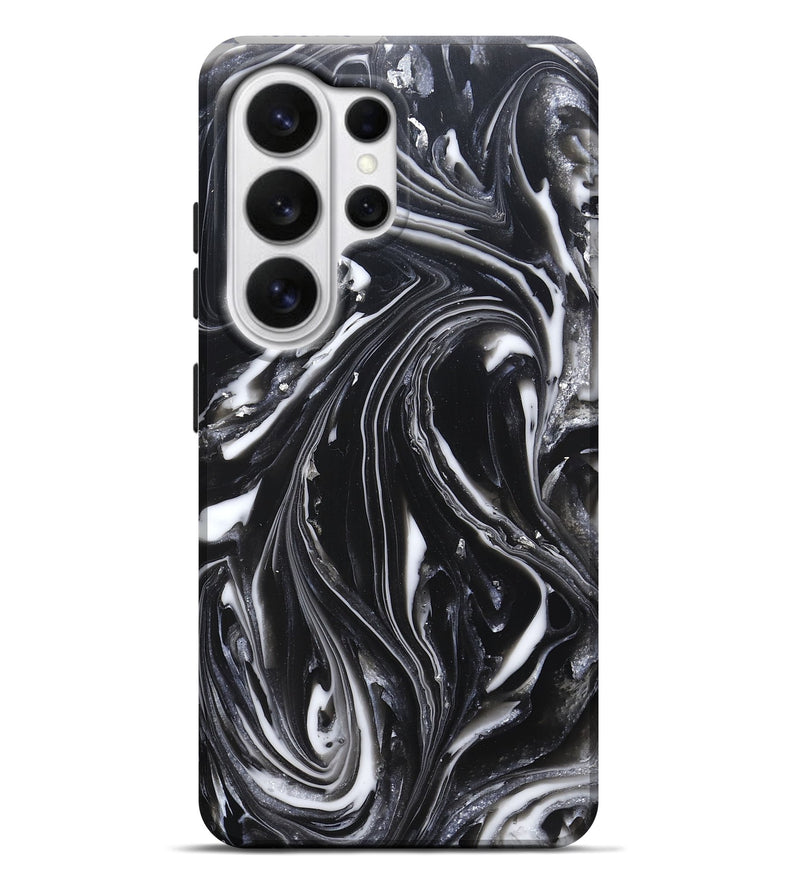 Galaxy S26 Ultra ResinArt Live Edge Phone Case - Meghann (Black & White, 820728)