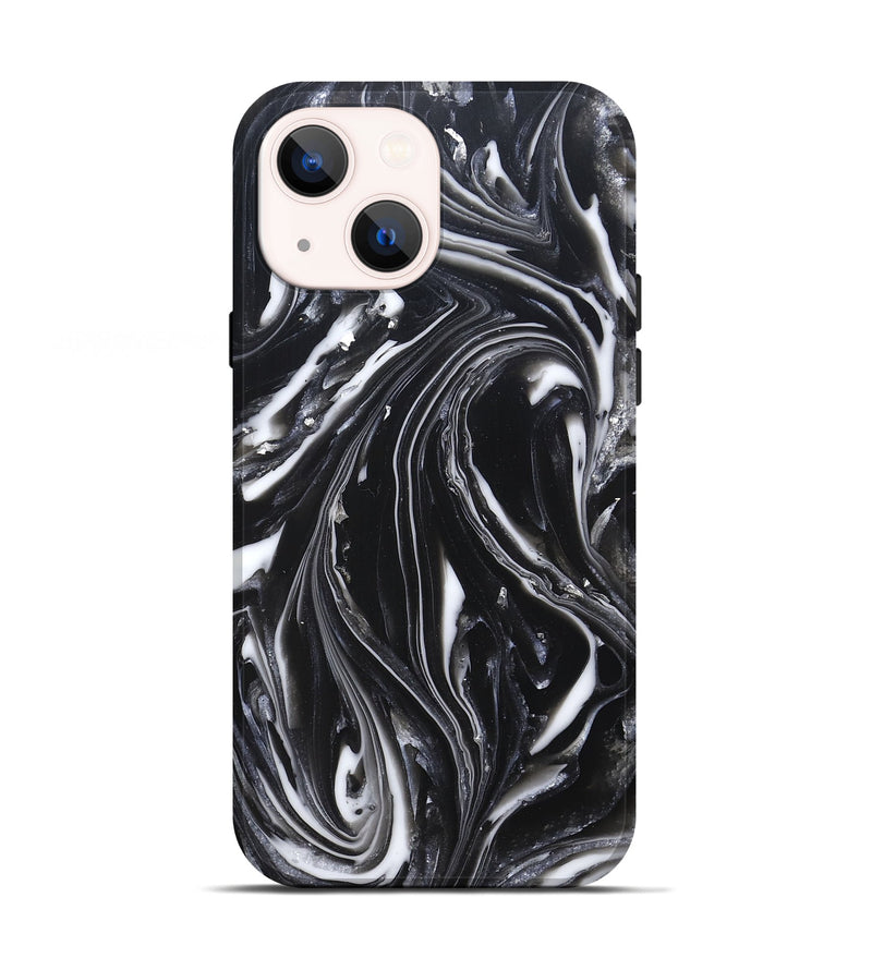 iPhone 13 ResinArt Live Edge Phone Case - Meghann (Black & White, 820728)
