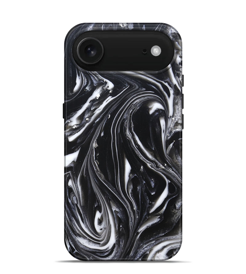 iPhone 17 Air ResinArt Live Edge Phone Case - Meghann (Black & White, 820728)