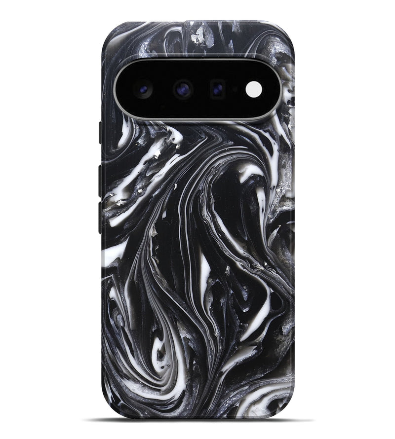 Pixel 11 Pro XL ResinArt Live Edge Phone Case - Meghann (Black & White, 820728)