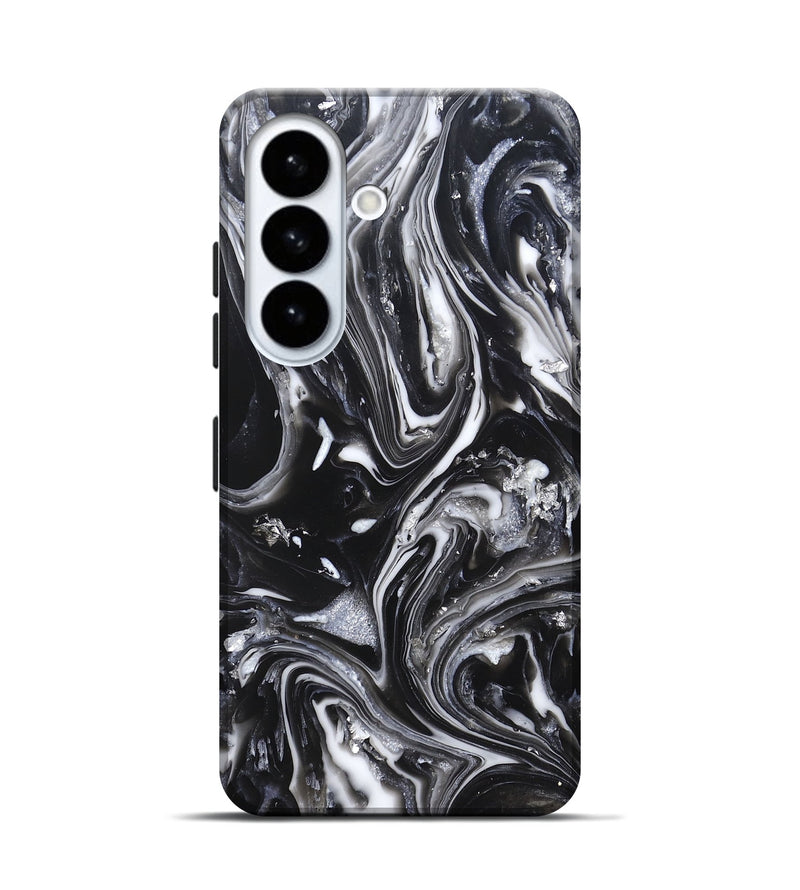 Galaxy S26 ResinArt Live Edge Phone Case - Araya (Black & White, 820730)