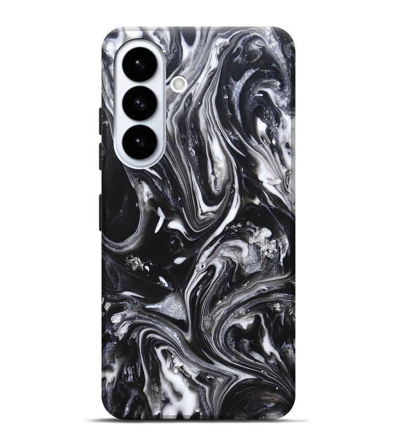 Galaxy S26 Plus ResinArt Live Edge Phone Case - Araya (Black & White, 820730)