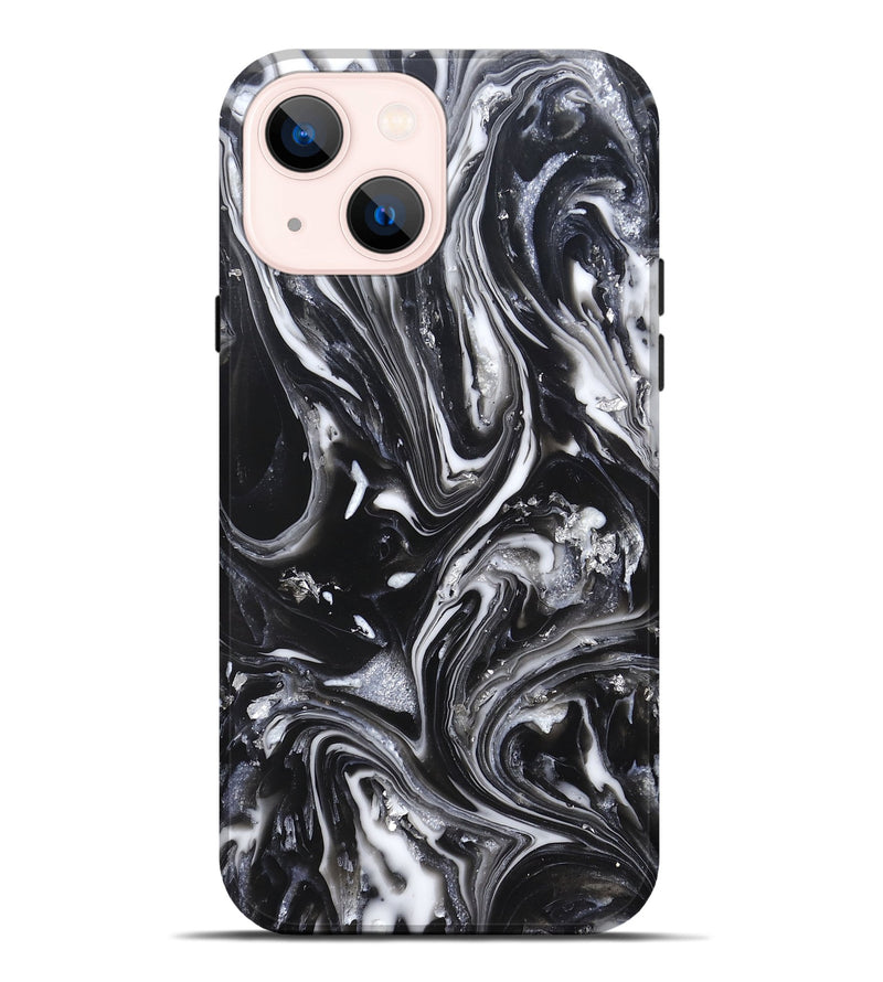 iPhone 14 Plus ResinArt Live Edge Phone Case - Araya (Black & White, 820730)