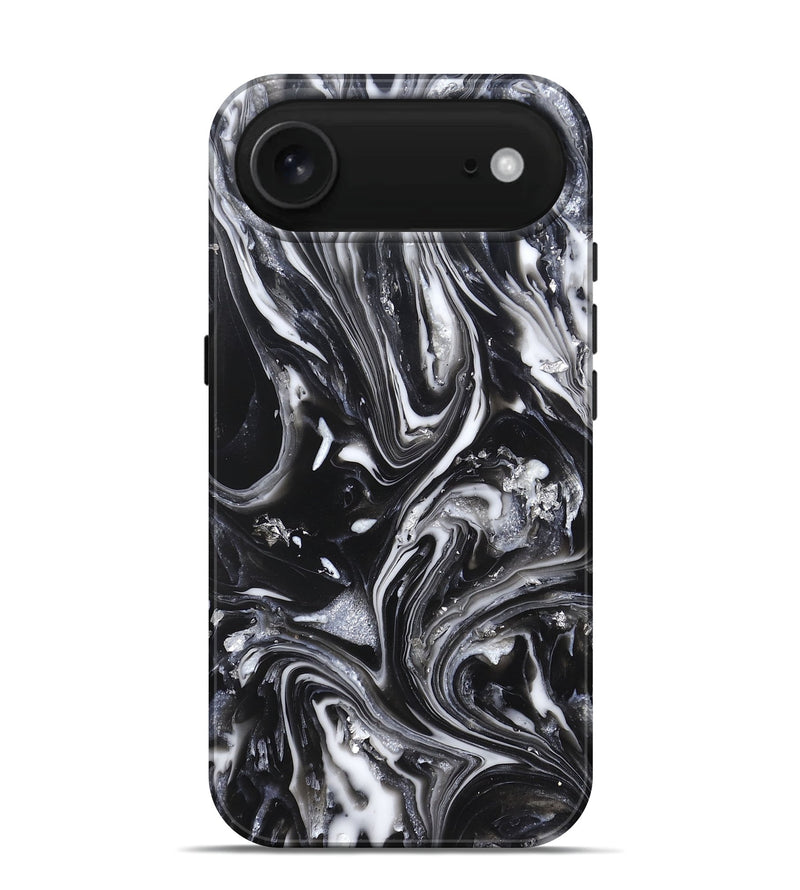 iPhone 17 Air ResinArt Live Edge Phone Case - Araya (Black & White, 820730)