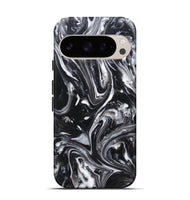 Pixel 10 ResinArt Live Edge Phone Case - Araya (Black & White, 820730)