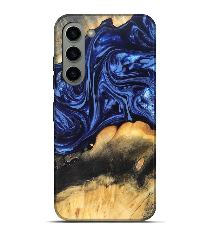 Galaxy S23 Plus Wood Live Edge Phone Case - Emir (Blue, 820733)