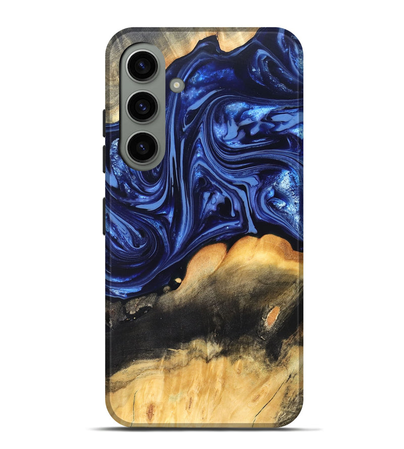 Galaxy S24 Plus Wood Live Edge Phone Case - Emir (Blue, 820733)