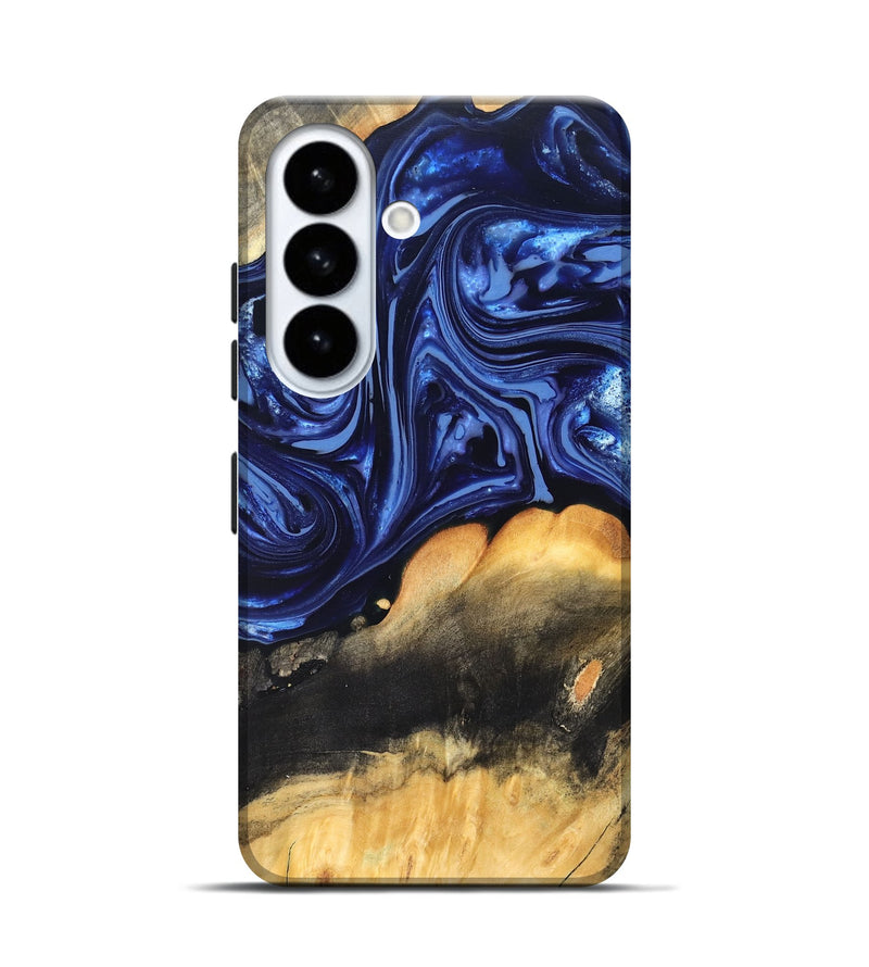 Galaxy S26 Wood Live Edge Phone Case - Emir (Blue, 820733)