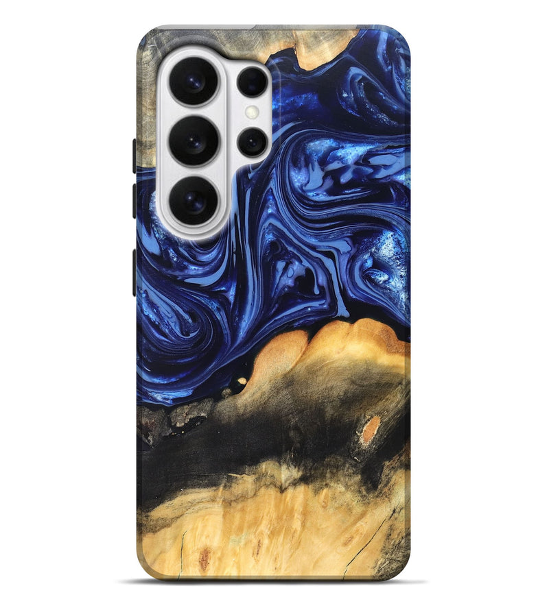 Galaxy S26 Ultra Wood Live Edge Phone Case - Emir (Blue, 820733)