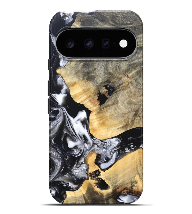 Pixel 11 Pro XL Wood Live Edge Phone Case - Belen (Black & White, 820738)