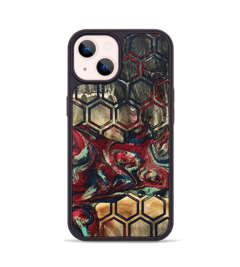 iPhone 14 Wood Phone Case - Inaya (Pattern, 820745)