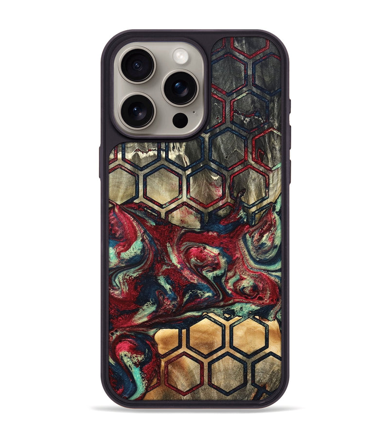 iPhone 15 Pro Max Wood Phone Case - Inaya (Pattern, 820745)
