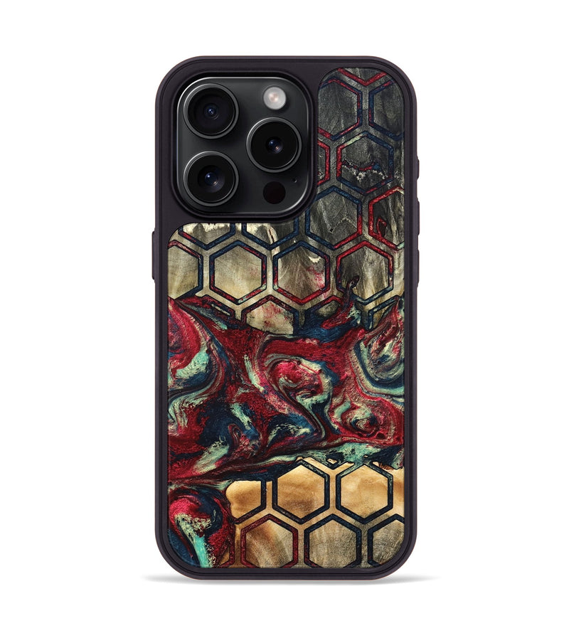 iPhone 15 Pro Wood Phone Case - Inaya (Pattern, 820745)