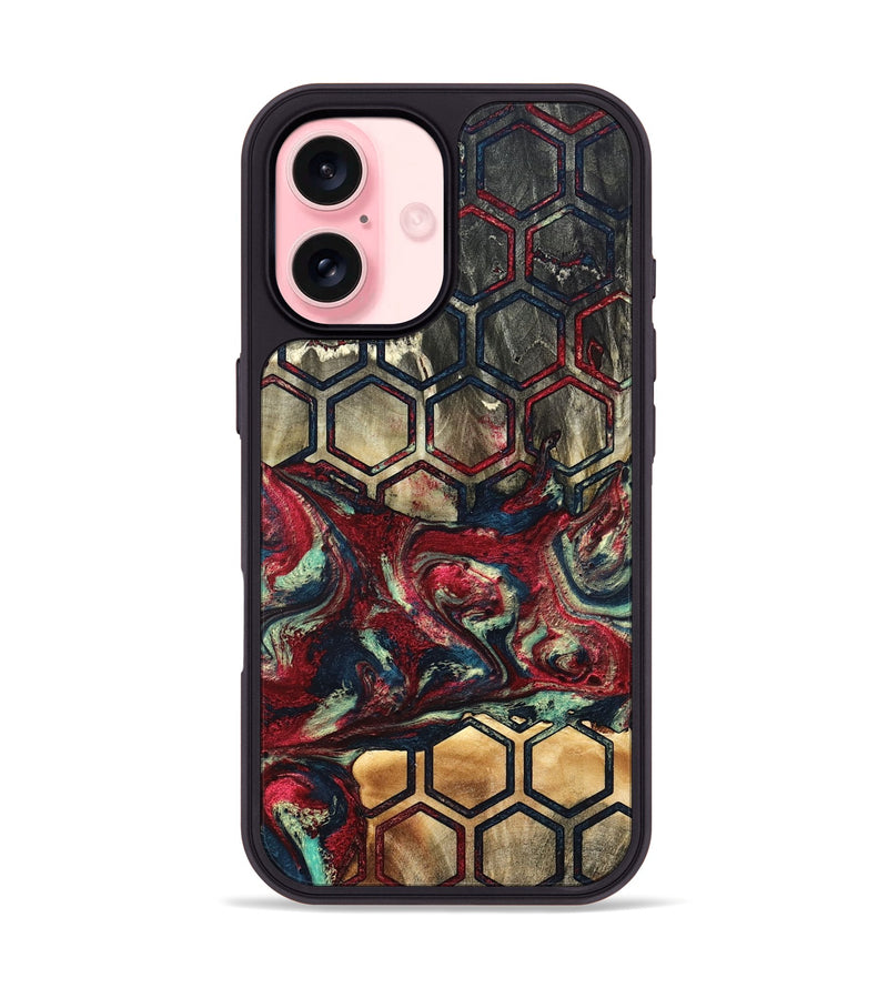iPhone 16 Wood Phone Case - Inaya (Pattern, 820745)