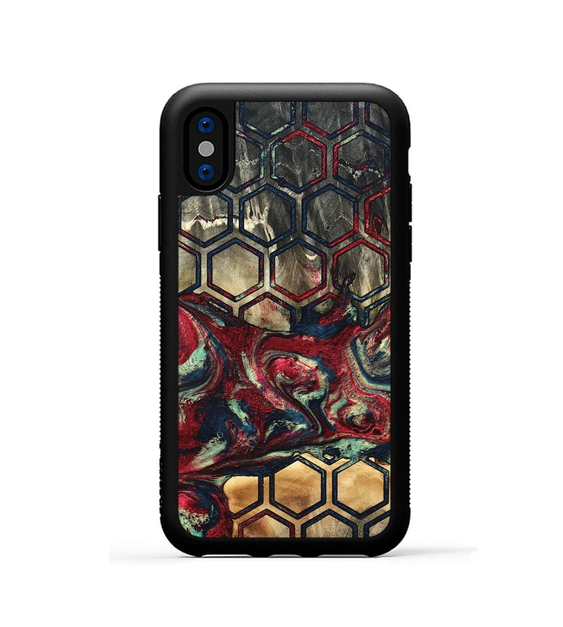 iPhone Xs Wood Phone Case - Inaya (Pattern, 820745)