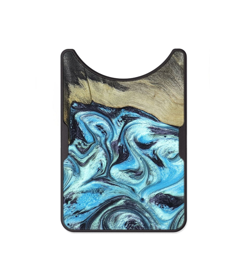 Alloy Wood Wallet - Ayan (Blue, 820748)