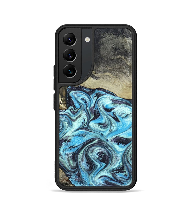 Galaxy S22 Wood Phone Case - Ayan (Blue, 820748)