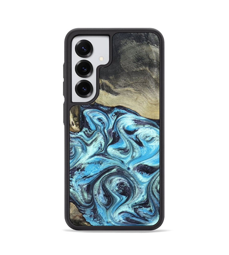 Galaxy S25 Wood Phone Case - Ayan (Blue, 820748)