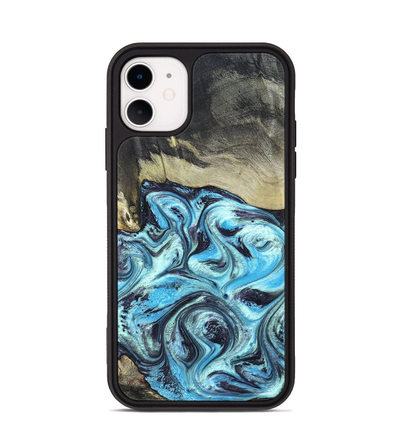 iPhone 11 Wood Phone Case - Ayan (Blue, 820748)