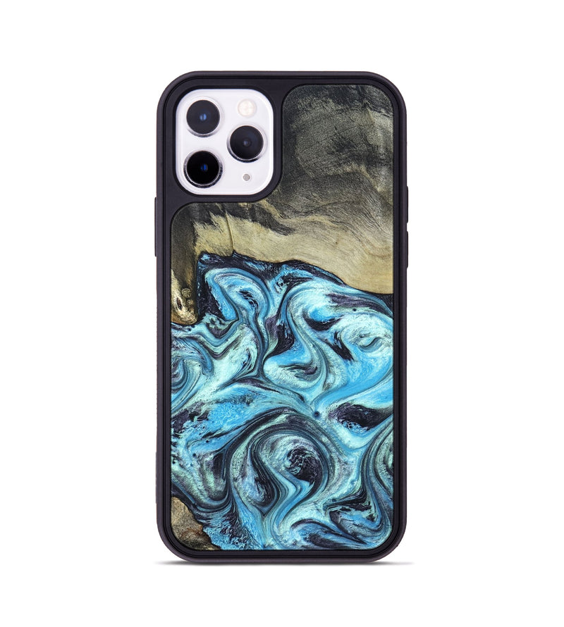 iPhone 11 Pro Wood Phone Case - Ayan (Blue, 820748)