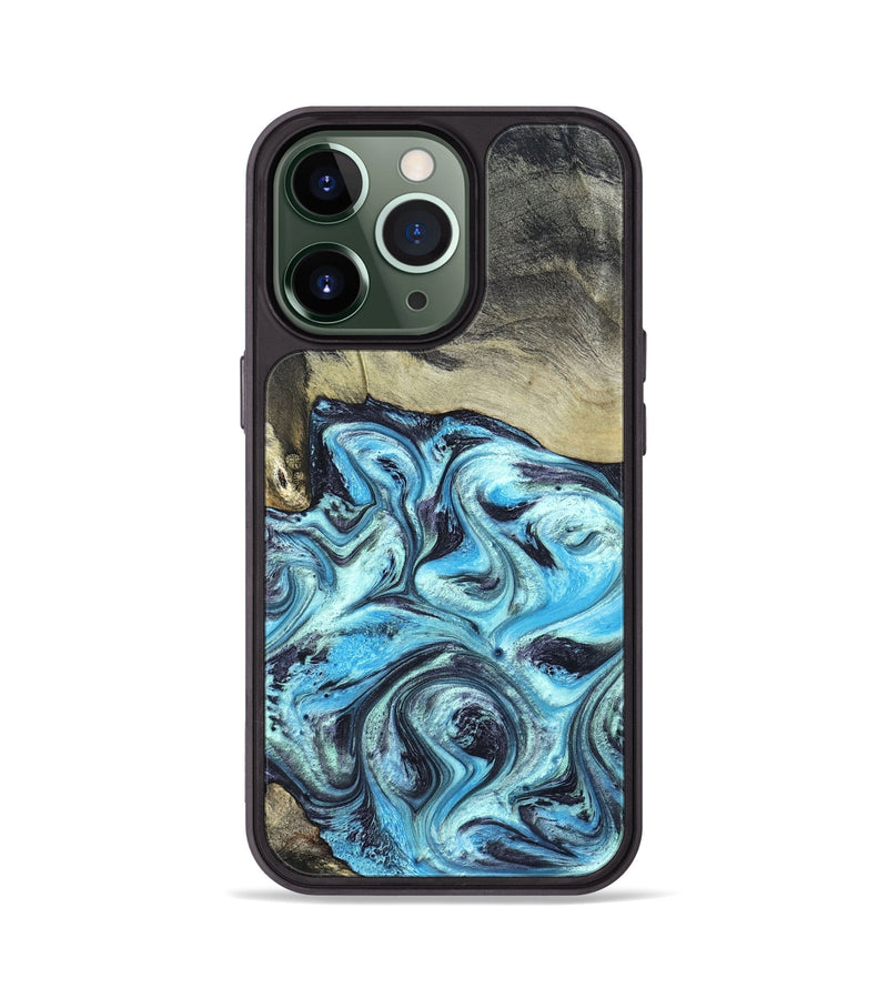 iPhone 13 Pro Wood Phone Case - Ayan (Blue, 820748)