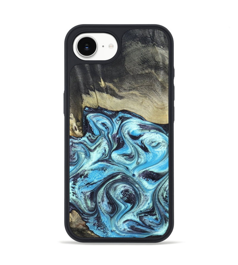 iPhone 16e Wood Phone Case - Ayan (Blue, 820748)