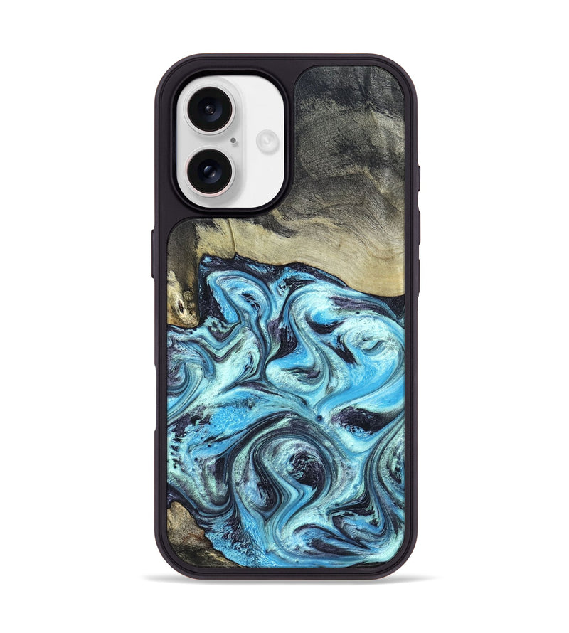 iPhone 17 Wood Phone Case - Ayan (Blue, 820748)