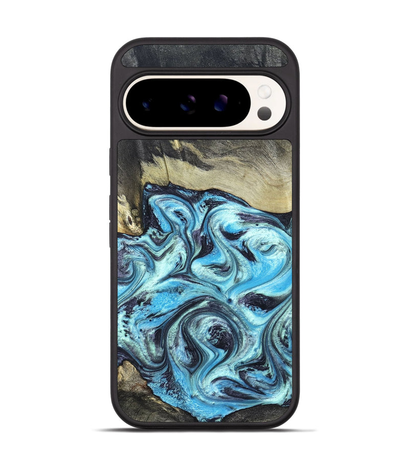 Pixel 9 Wood Phone Case - Ayan (Blue, 820748)