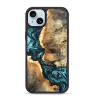 iPhone 15 Plus Wood Phone Case - Ina (Green, 820754)