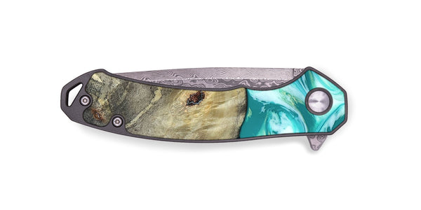 EDC Wood Pocket Knife - Angeles (Green, 820757)