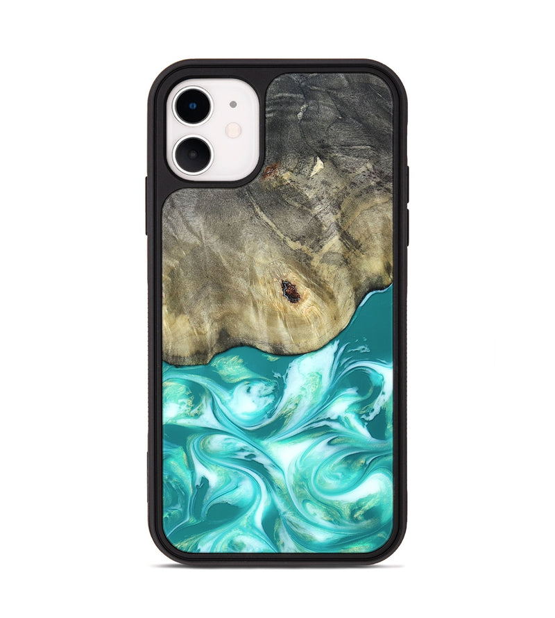 iPhone 11 Wood Phone Case - Angeles (Green, 820757)