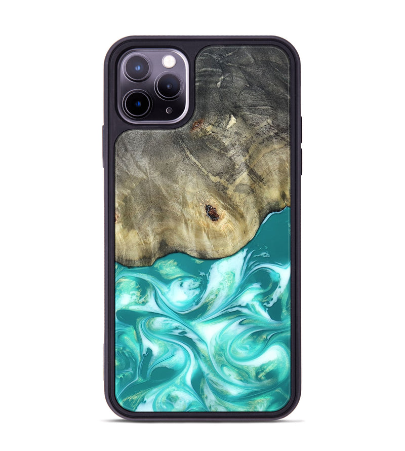 iPhone 11 Pro Max Wood Phone Case - Angeles (Green, 820757)