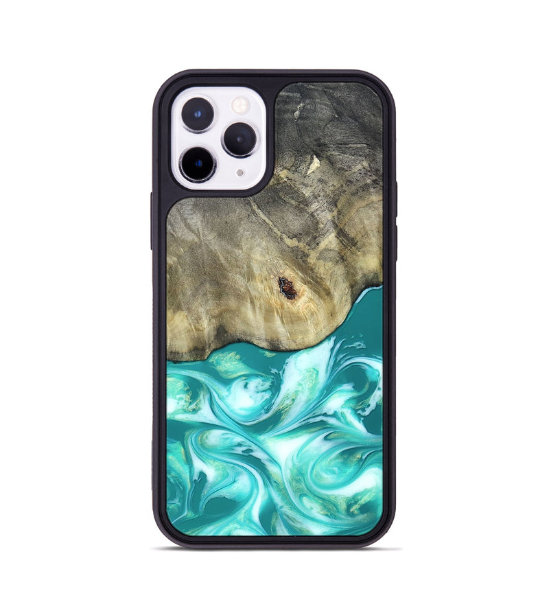 iPhone 11 Pro Wood Phone Case - Angeles (Green, 820757)