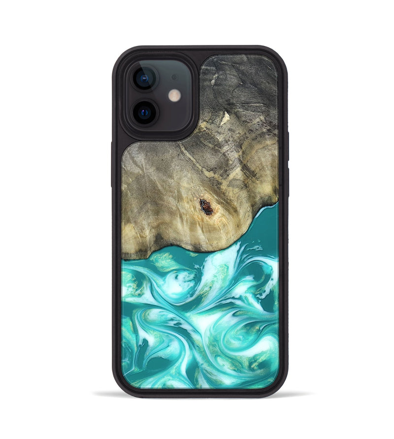 iPhone 12 Wood Phone Case - Angeles (Green, 820757)