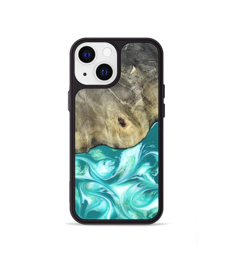 iPhone 13 mini Wood Phone Case - Angeles (Green, 820757)