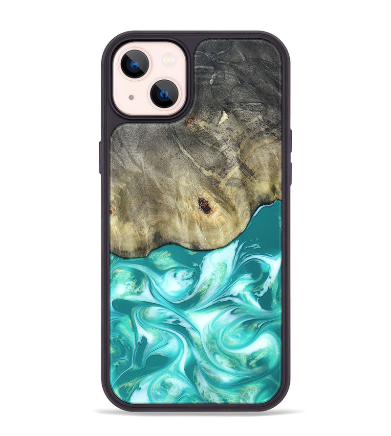 iPhone 14 Plus Wood Phone Case - Angeles (Green, 820757)