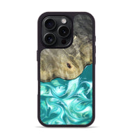 iPhone 16 Pro Wood Phone Case - Angeles (Green, 820757)