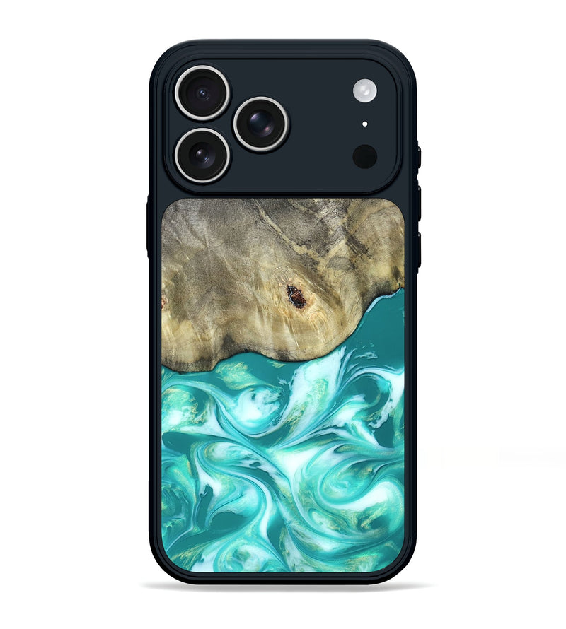 iPhone 17 Pro Max Wood Phone Case - Angeles (Green, 820757)