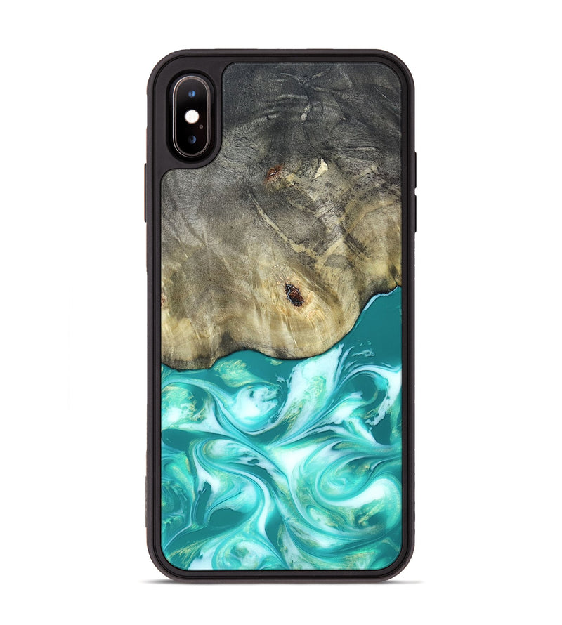 iPhone Xs Max Wood Phone Case - Angeles (Green, 820757)
