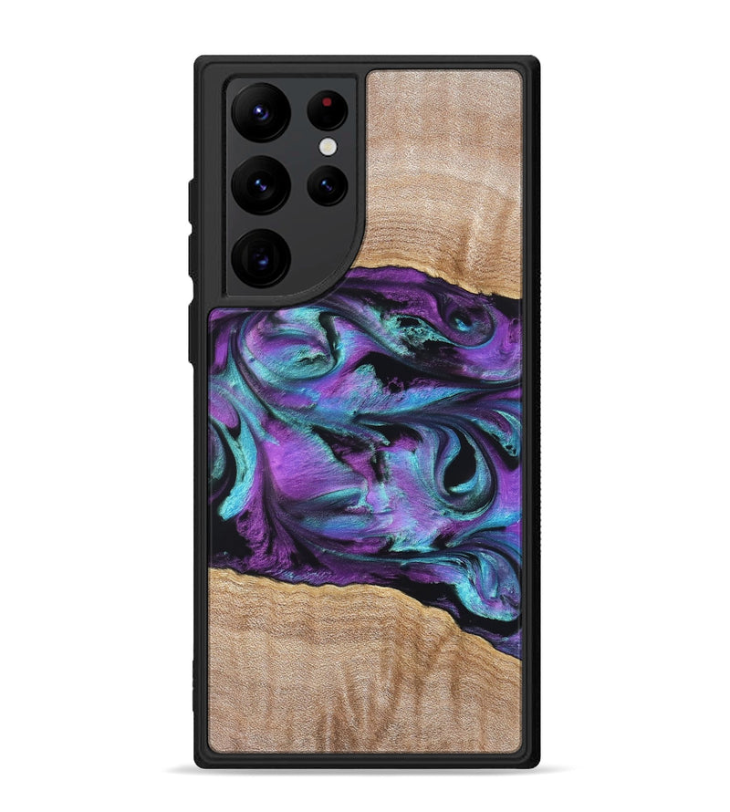 Galaxy S22 Ultra Wood Phone Case - Sommer (Purple, 820758)