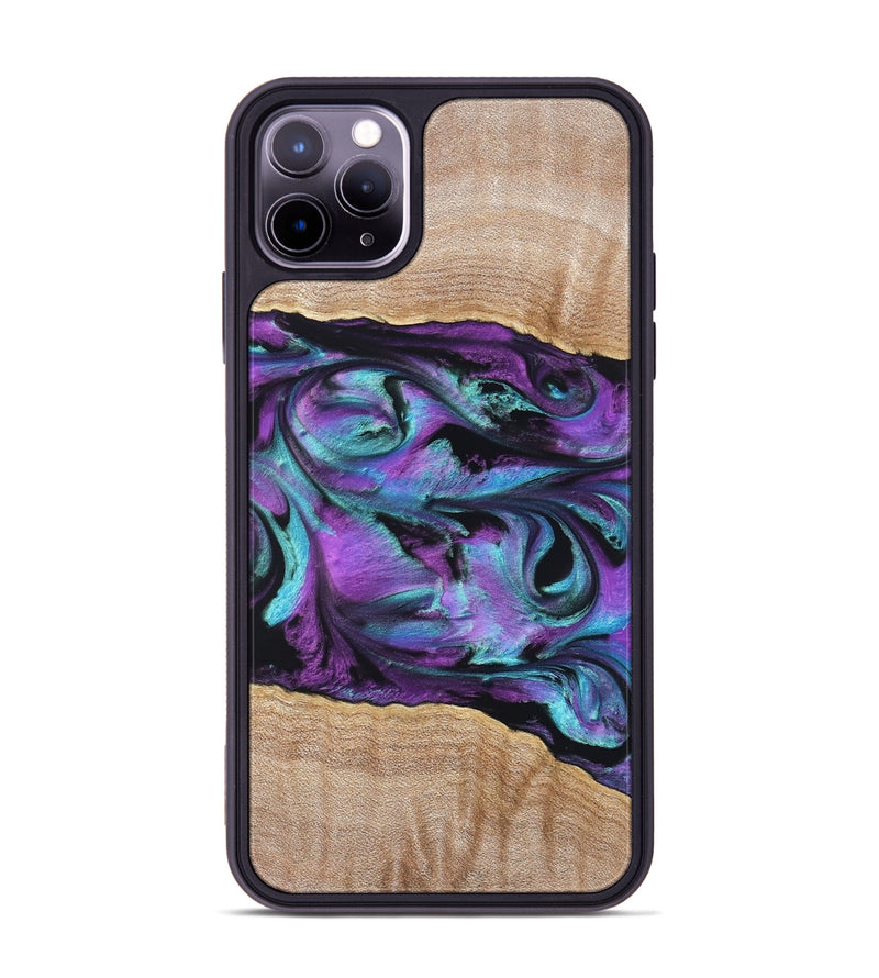 iPhone 11 Pro Max Wood Phone Case - Sommer (Purple, 820758)