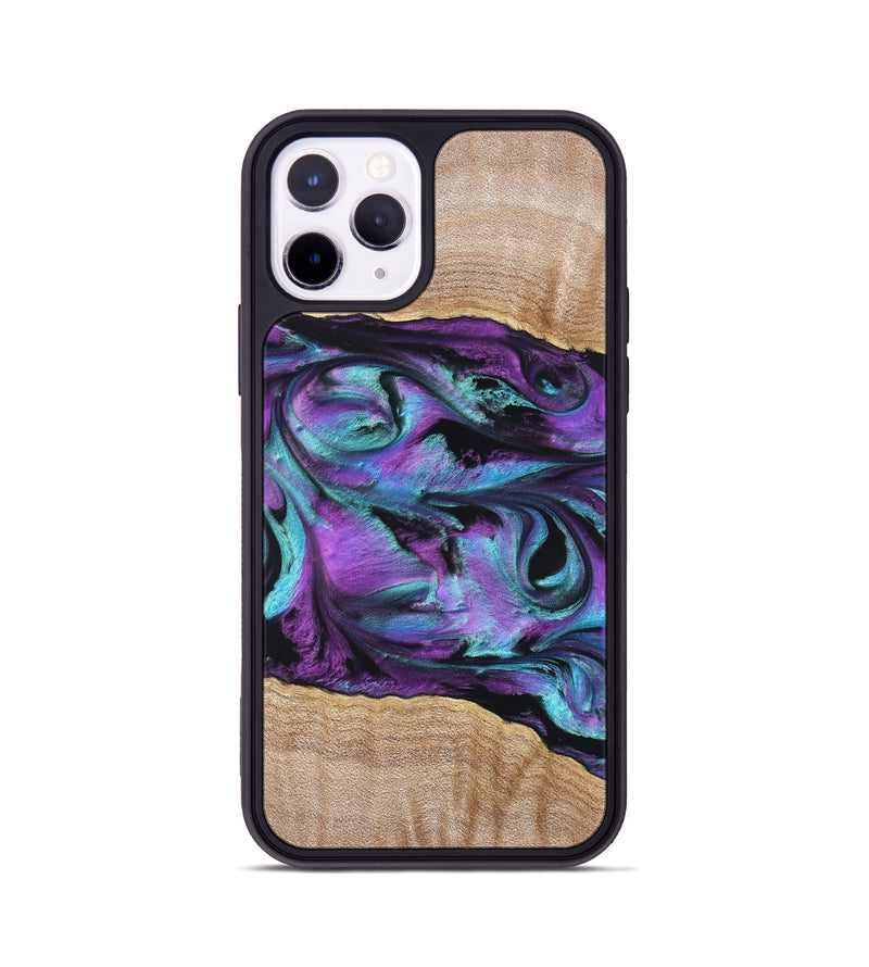 iPhone 11 Pro Wood Phone Case - Sommer (Purple, 820758)
